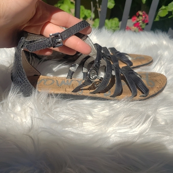 Sam Edleman Donna Gladiator Sandal Black 8 - Picture 6 of 13
